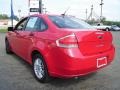 2008 Vermillion Red Ford Focus SE Sedan  photo #3