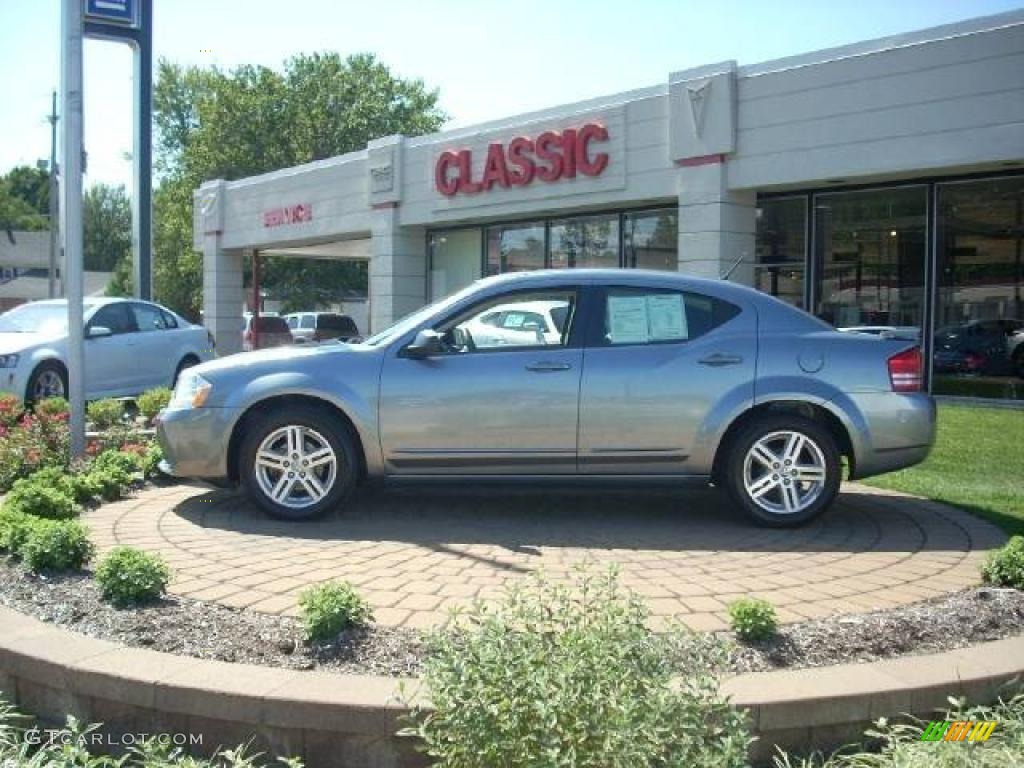 2008 Avenger SXT - Silver Steel Metallic / Dark Slate Gray/Light Slate Gray photo #1