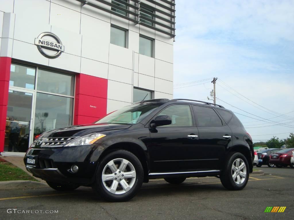 2006 Murano SL AWD - Super Black / Cafe Latte photo #5