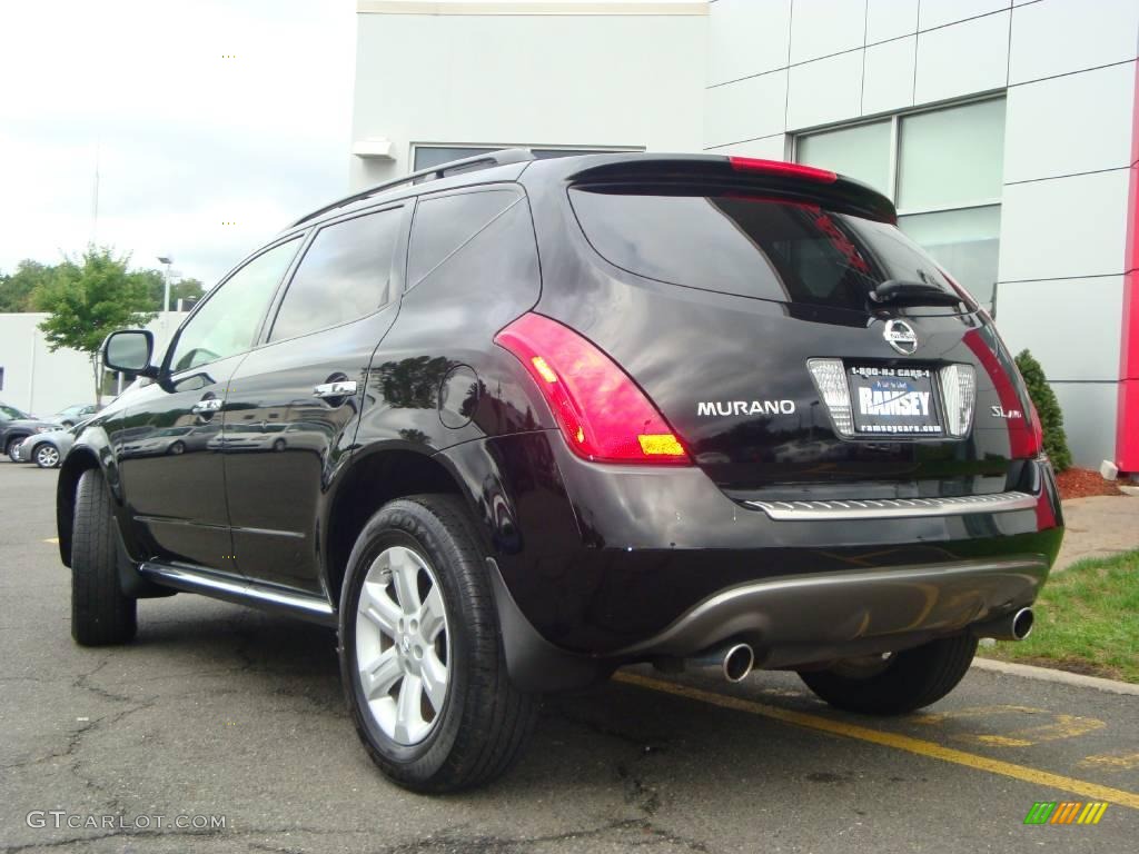 2006 Murano SL AWD - Super Black / Cafe Latte photo #8