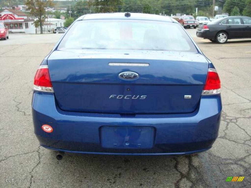 2009 Focus SE Sedan - Vista Blue Metallic / Charcoal Black photo #3