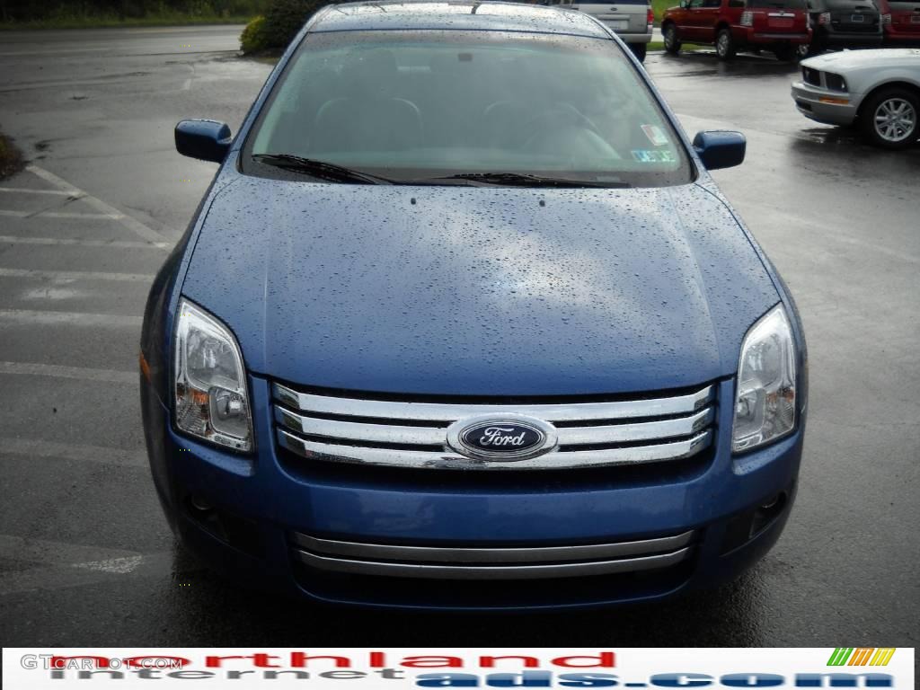 2009 Fusion SE Blue Suede - Sport Blue Metallic / Alcantara Blue Suede/Charcoal Black Leather photo #3