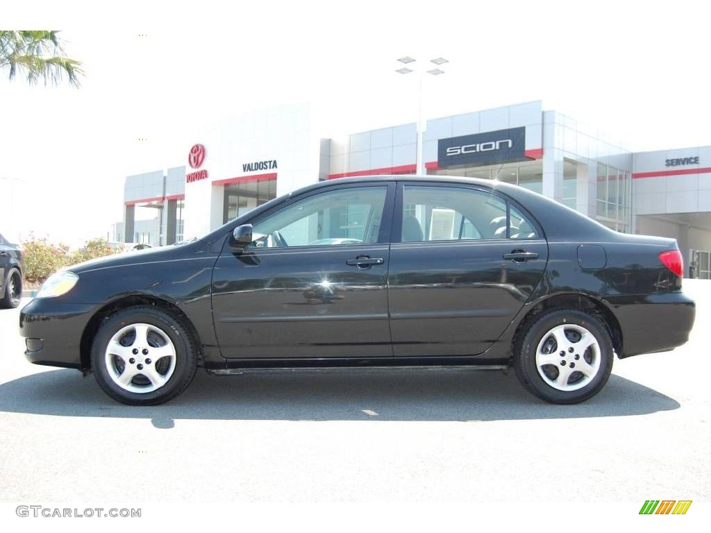 2008 Corolla CE - Black Sand Pearl / Stone photo #1