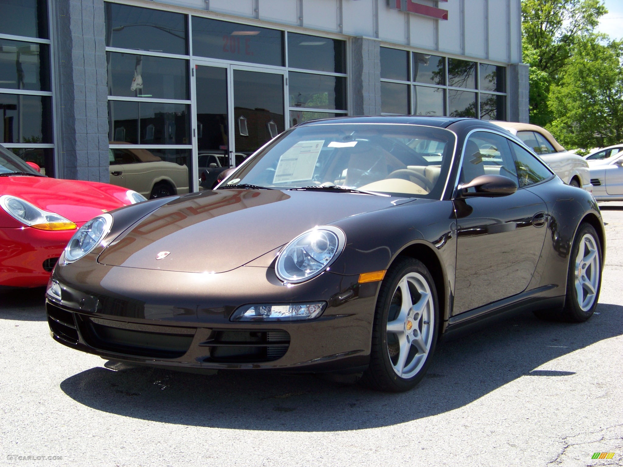 2008 911 Targa 4 - Macadamia Metallic / Sand Beige photo #1