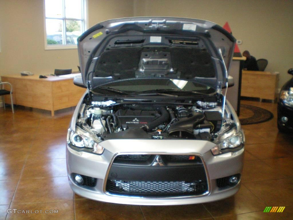 2010 Lancer Sportback RALLIART AWD - Apex Silver Metallic / Black photo #11