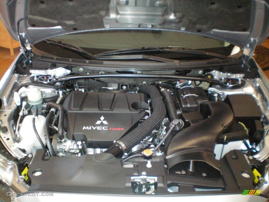 2010 Lancer Sportback RALLIART AWD - Apex Silver Metallic / Black photo #12
