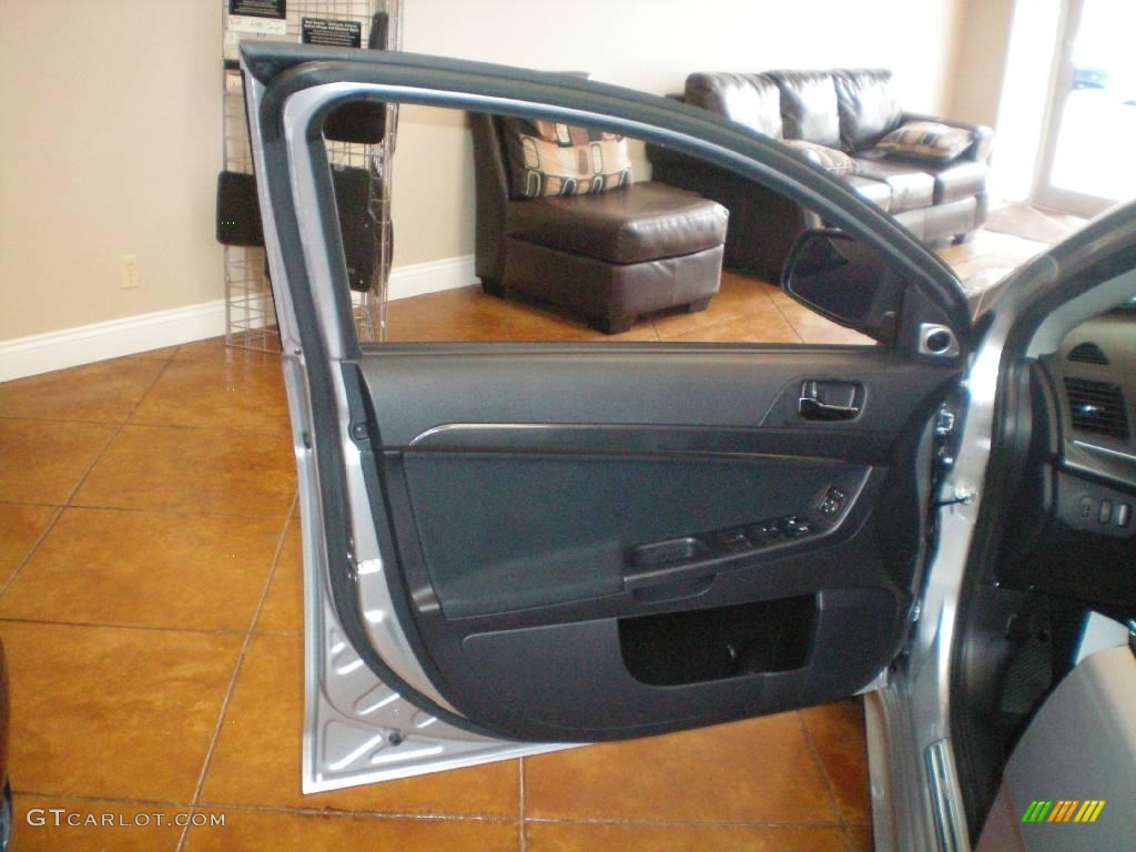 2010 Lancer Sportback RALLIART AWD - Apex Silver Metallic / Black photo #13