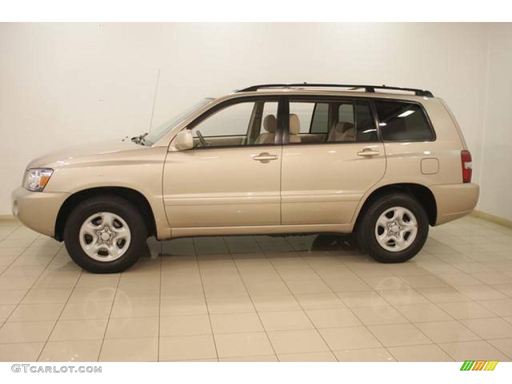 2007 Highlander  - Sonora Gold Pearl / Ivory Beige photo #4