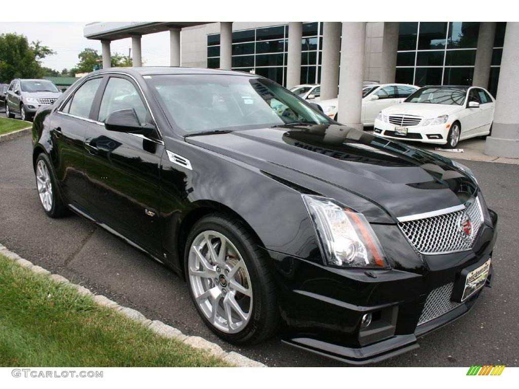 2009 CTS -V Sedan - Black Raven / Ebony photo #2