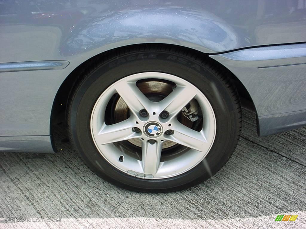 2002 3 Series 325i Coupe - Steel Blue Metallic / Sand photo #12