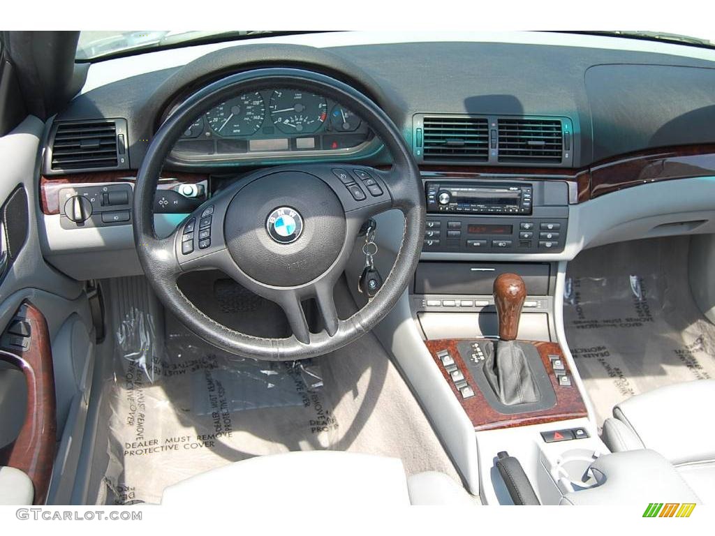 2004 3 Series 325i Convertible - Titanium Silver Metallic / Grey photo #5
