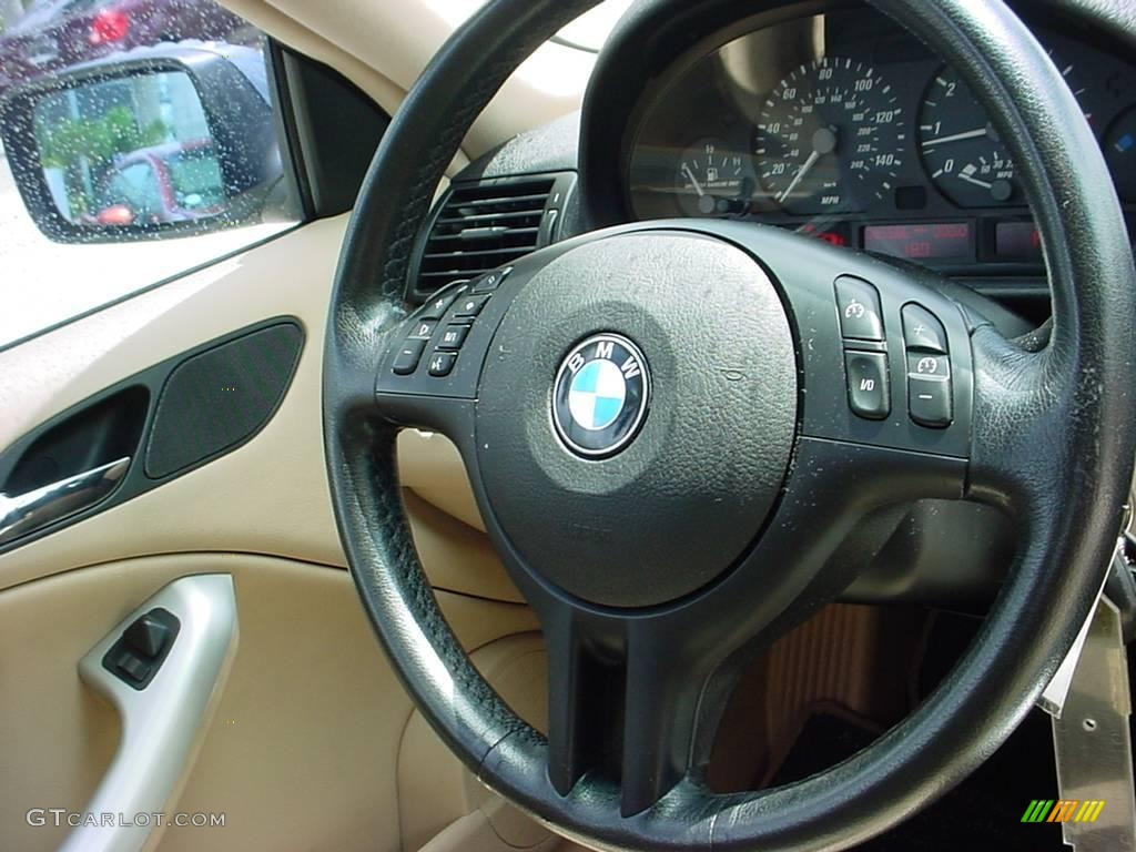 2002 3 Series 325i Coupe - Steel Blue Metallic / Sand photo #21