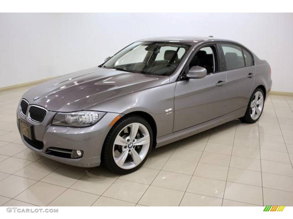 2009 3 Series 335xi Sedan - Space Grey Metallic / Black photo #3