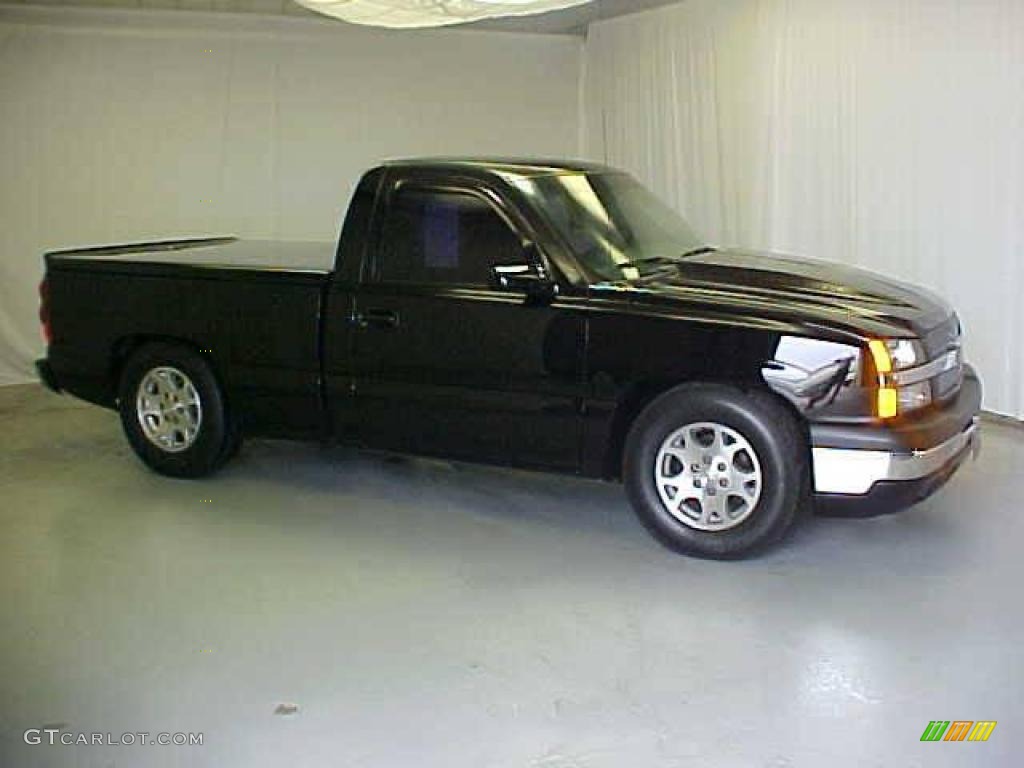 2003 Silverado 1500 Regular Cab - Black / Dark Charcoal photo #1