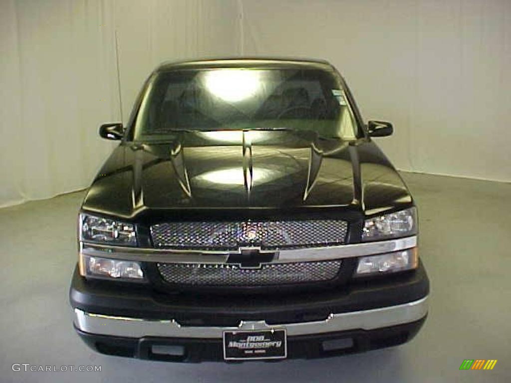 2003 Silverado 1500 Regular Cab - Black / Dark Charcoal photo #2