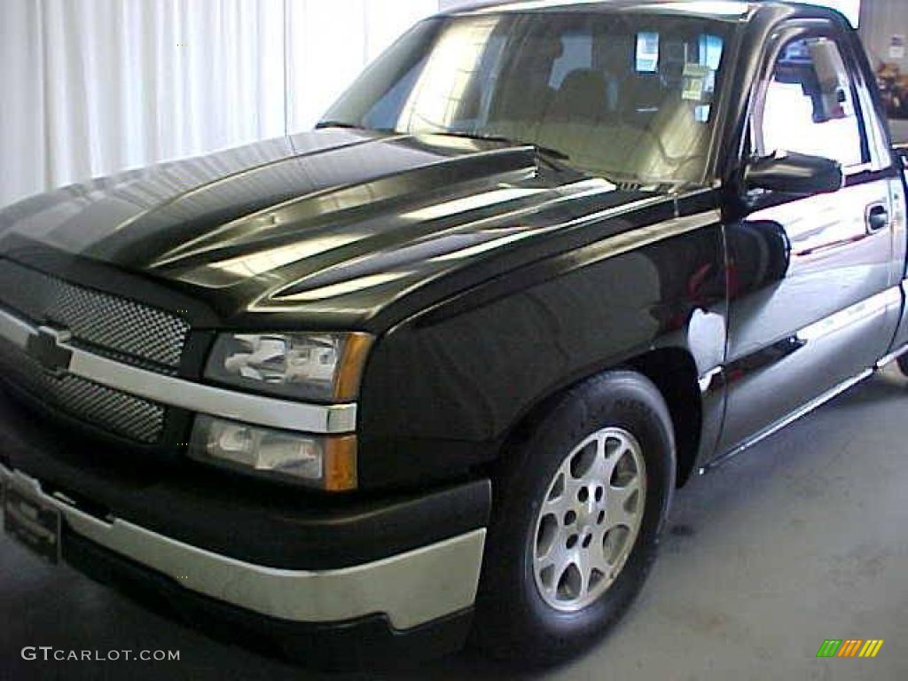 2003 Silverado 1500 Regular Cab - Black / Dark Charcoal photo #29
