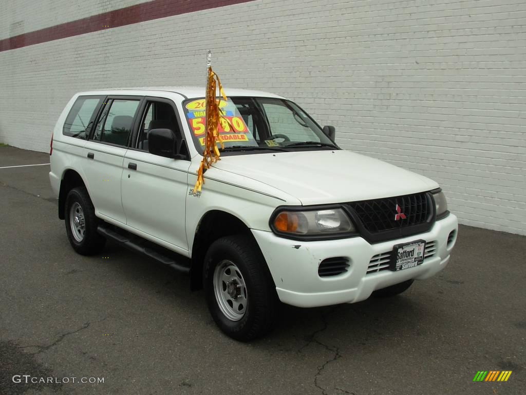 2001 Montero Sport ES - Alpine White / Gray photo #7