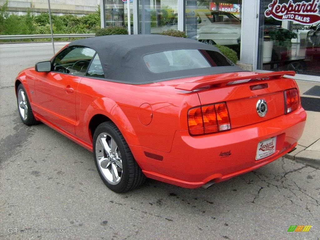 2007 Mustang GT Premium Convertible - Torch Red / Dark Charcoal photo #3