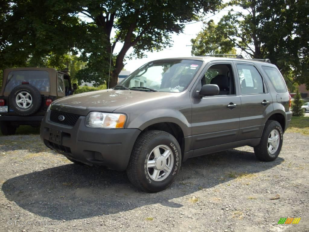 2003 Escape XLS V6 - Dark Shadow Grey Metallic / Medium Dark Flint photo #2