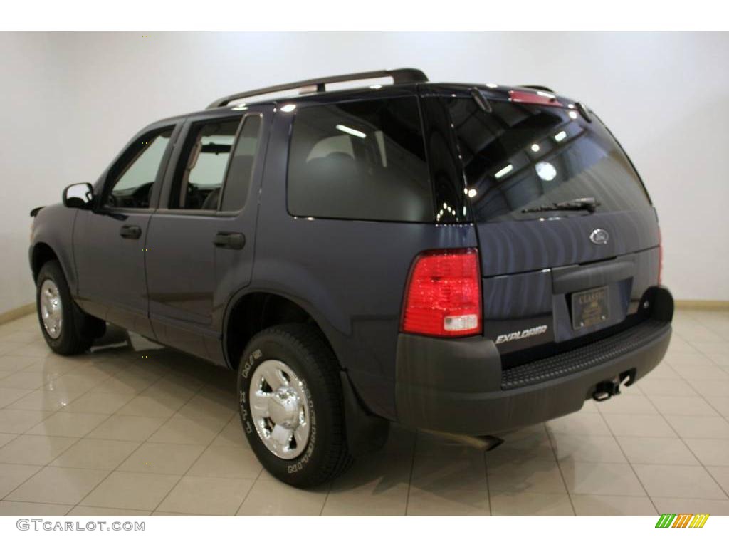 2003 Explorer XLS 4x4 - True Blue Metallic / Midnight Gray photo #5