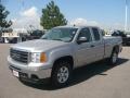 2009 Silver Birch Metallic GMC Sierra 1500 SLE Extended Cab 4x4  photo #3