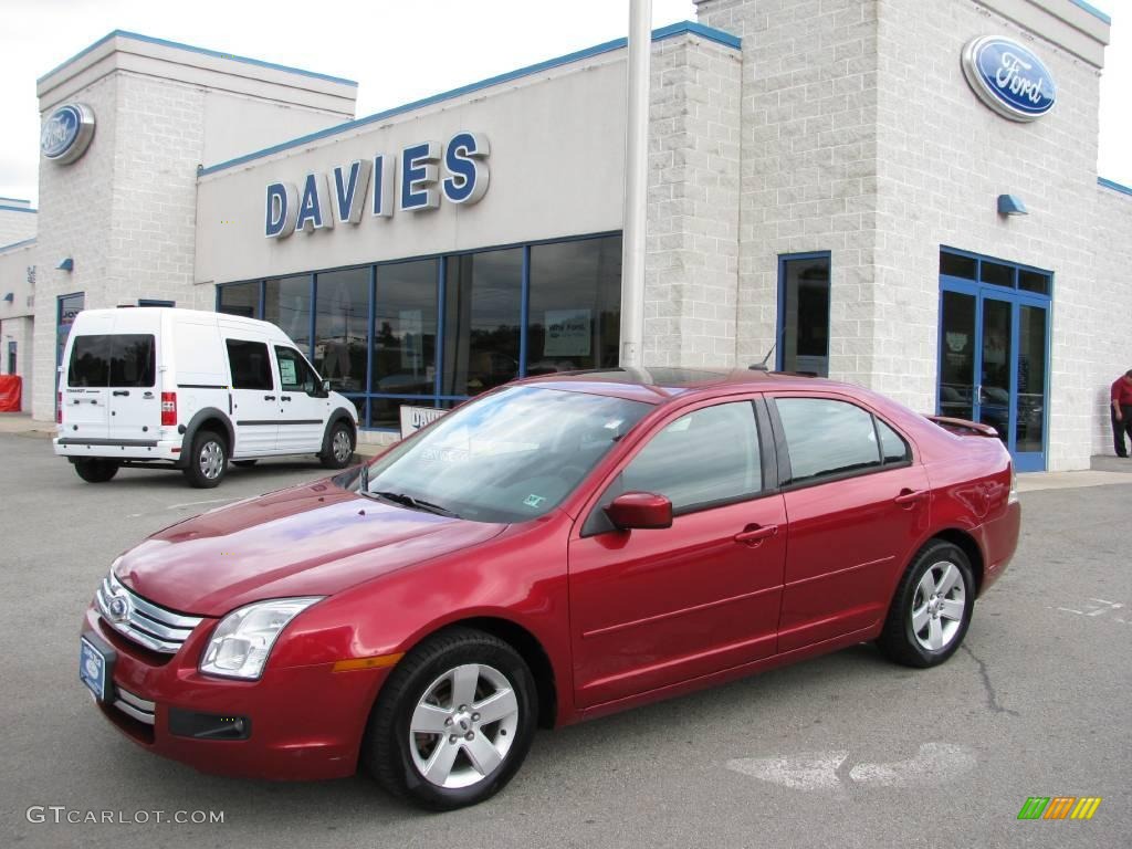 2007 Fusion SE V6 AWD - Redfire Metallic / Charcoal Black photo #1