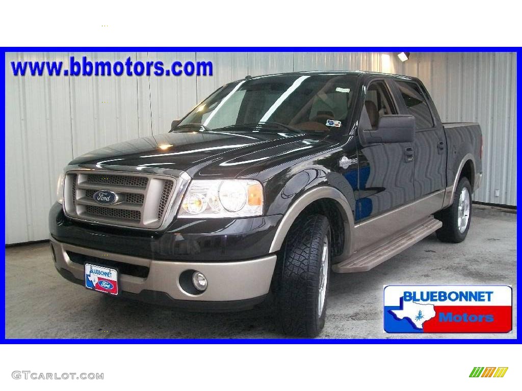 2006 F150 King Ranch SuperCrew - Black / Castano Brown Leather photo #1