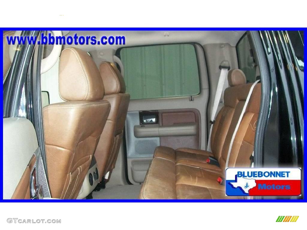 2006 F150 King Ranch SuperCrew - Black / Castano Brown Leather photo #7