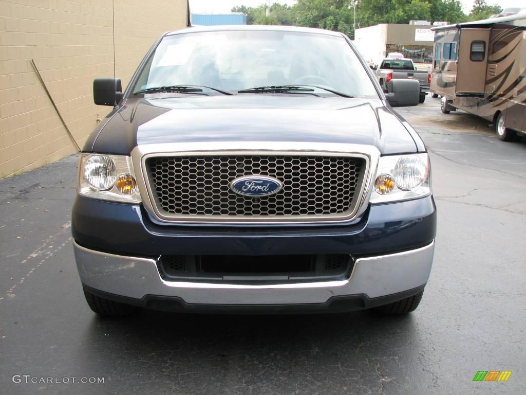 2005 F150 XLT SuperCrew - True Blue Metallic / Medium Flint Grey photo #4