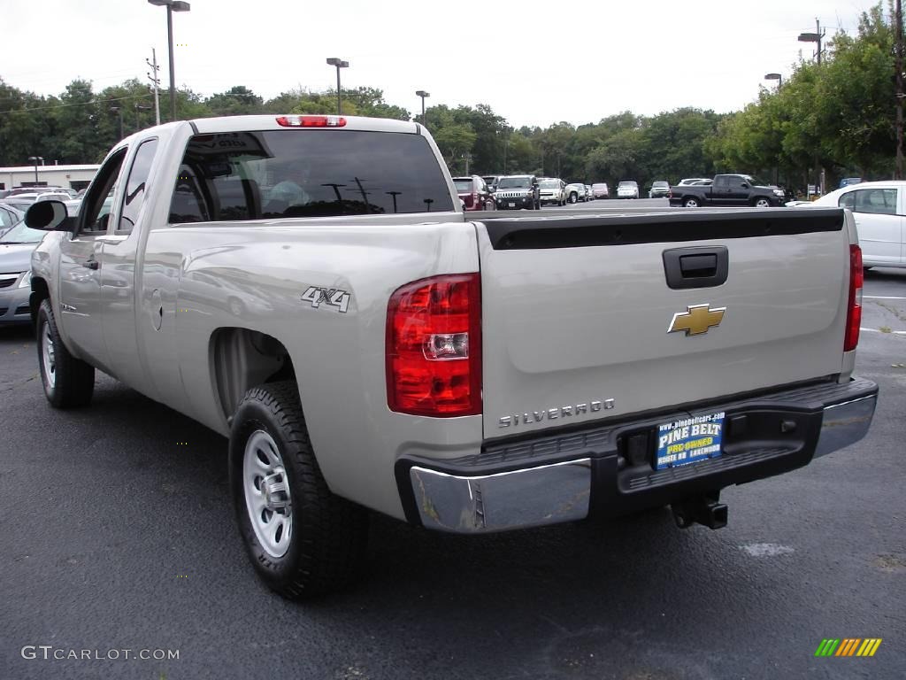2009 Silverado 1500 Extended Cab 4x4 - Silver Birch Metallic / Dark Titanium photo #5