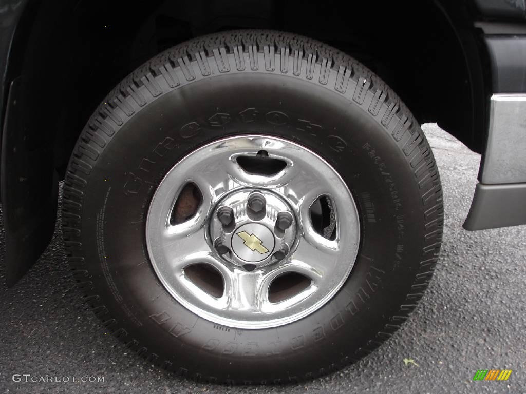 2003 Silverado 1500 LS Regular Cab 4x4 - Dark Gray Metallic / Dark Charcoal photo #6