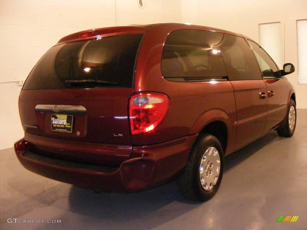 2001 Town & Country LX - Dark Garnet Red Pearl / Taupe photo #4