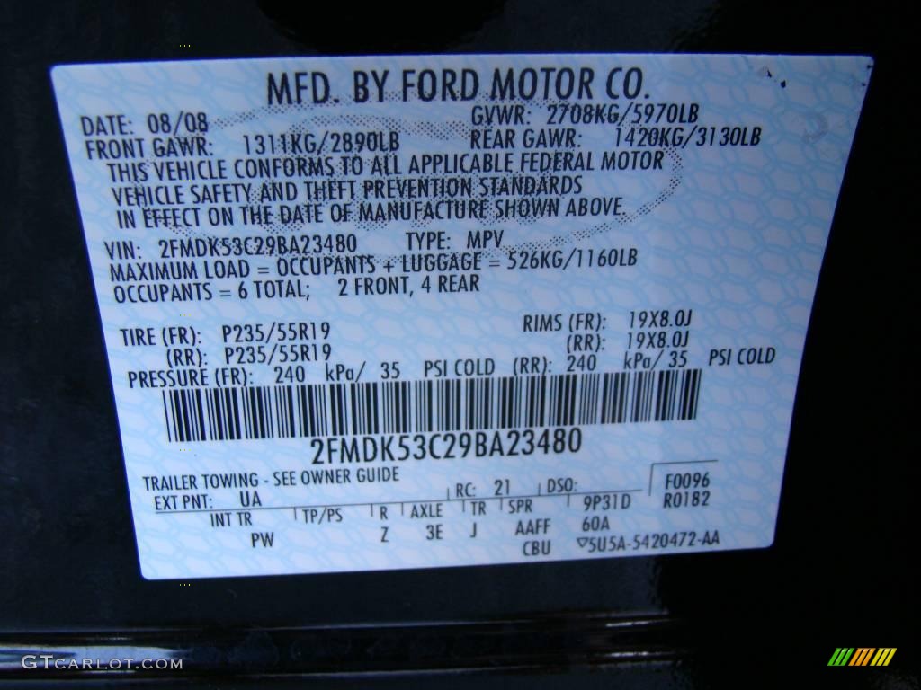 2009 Flex Color Code UA for Black Photo #17725902