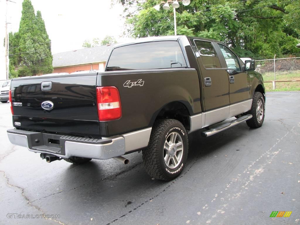 2006 F150 XLT SuperCrew 4x4 - Black / Tan photo #5