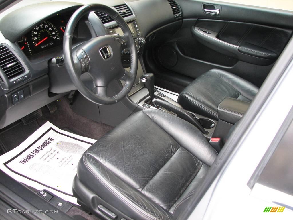 2003 Accord EX V6 Sedan - Satin Silver Metallic / Black photo #11