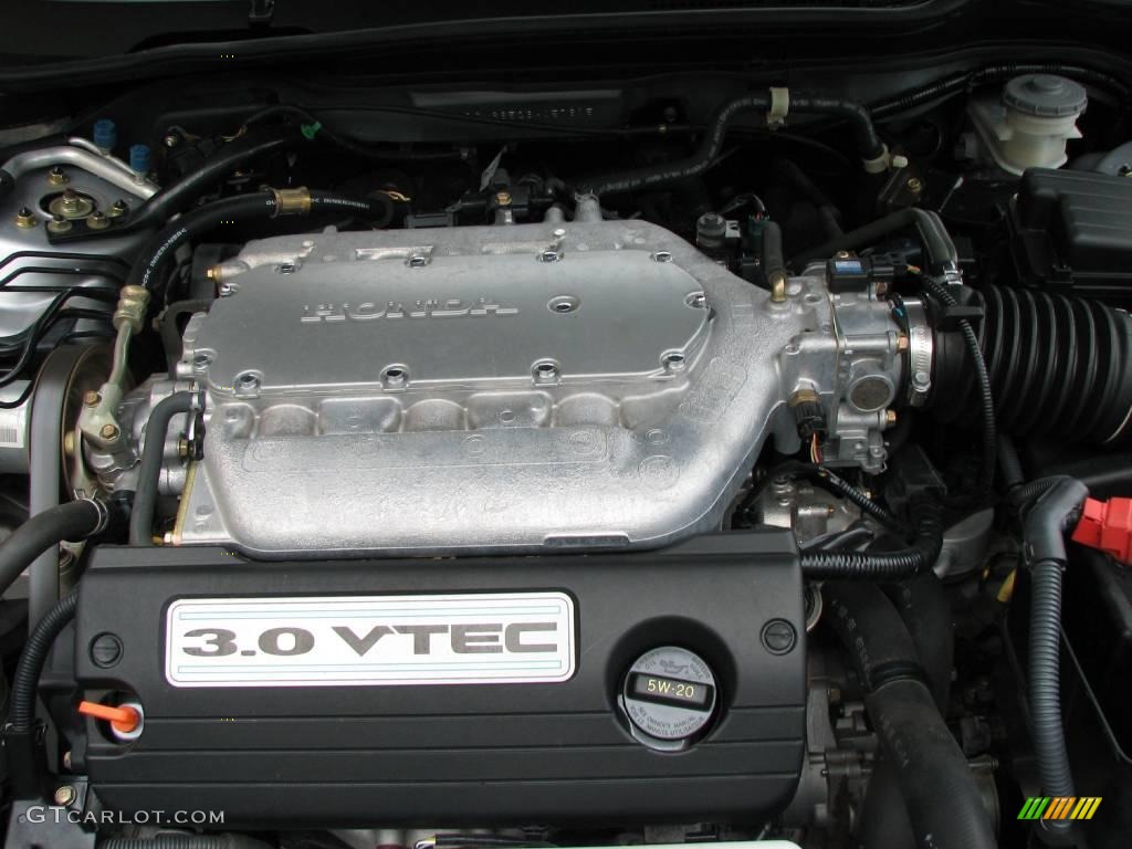 2003 Accord EX V6 Sedan - Satin Silver Metallic / Black photo #14