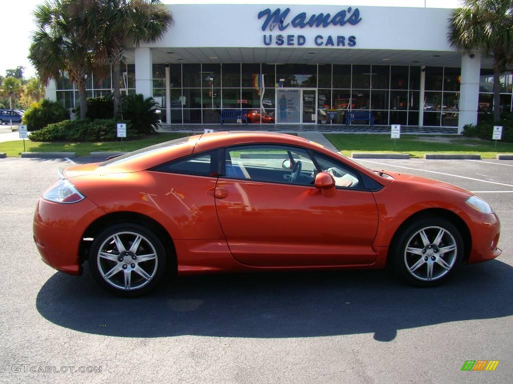 2006 Eclipse GT Coupe - Sunset Orange Pearlescent / Terra Cotta photo #5