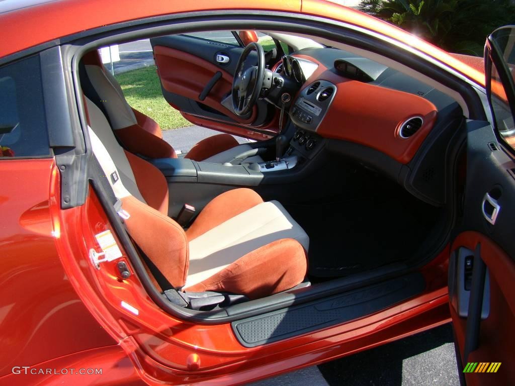 2006 Eclipse GT Coupe - Sunset Orange Pearlescent / Terra Cotta photo #10