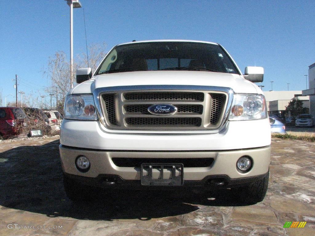 2007 F150 King Ranch SuperCrew 4x4 - Oxford White / Castano Brown Leather photo #2