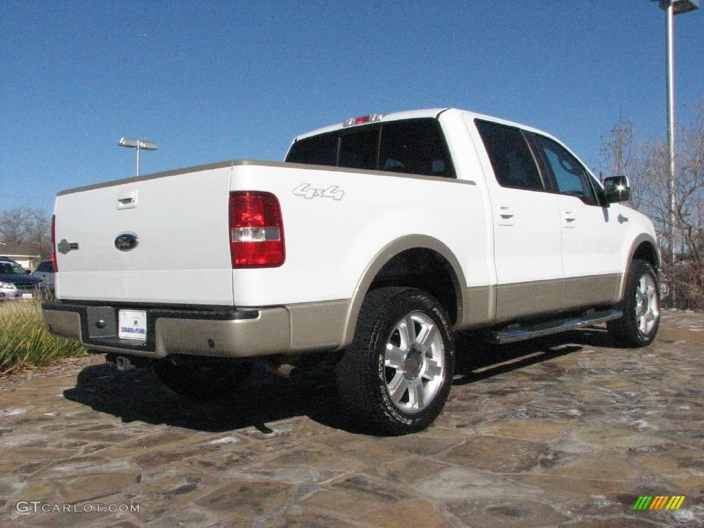 2007 F150 King Ranch SuperCrew 4x4 - Oxford White / Castano Brown Leather photo #5