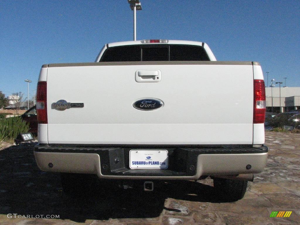 2007 F150 King Ranch SuperCrew 4x4 - Oxford White / Castano Brown Leather photo #6