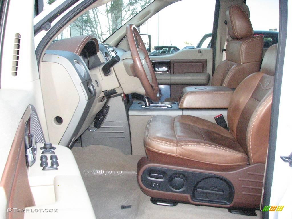 2007 F150 King Ranch SuperCrew 4x4 - Oxford White / Castano Brown Leather photo #9