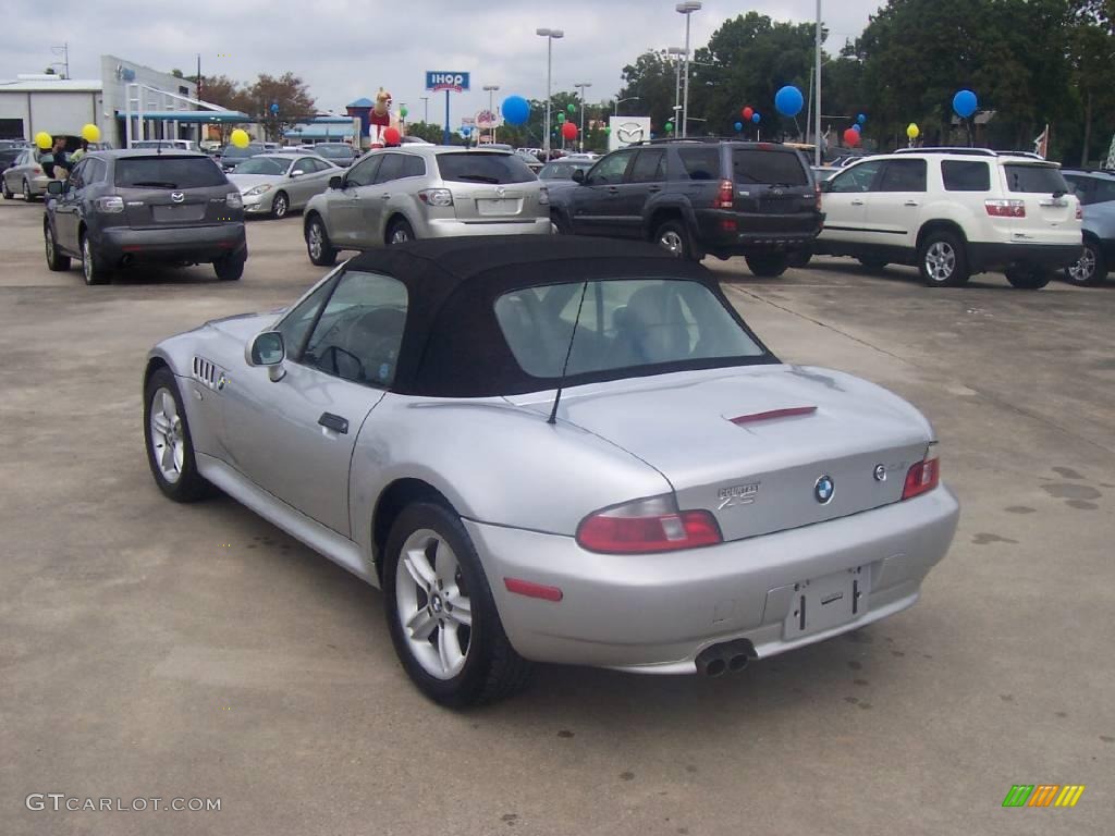2002 Z3 2.5i Roadster - Titanium Silver Metallic / Black photo #3