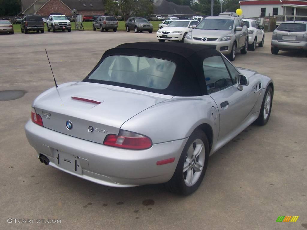 2002 Z3 2.5i Roadster - Titanium Silver Metallic / Black photo #4