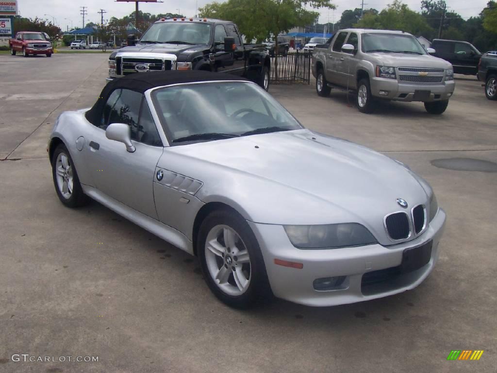 2002 Z3 2.5i Roadster - Titanium Silver Metallic / Black photo #6