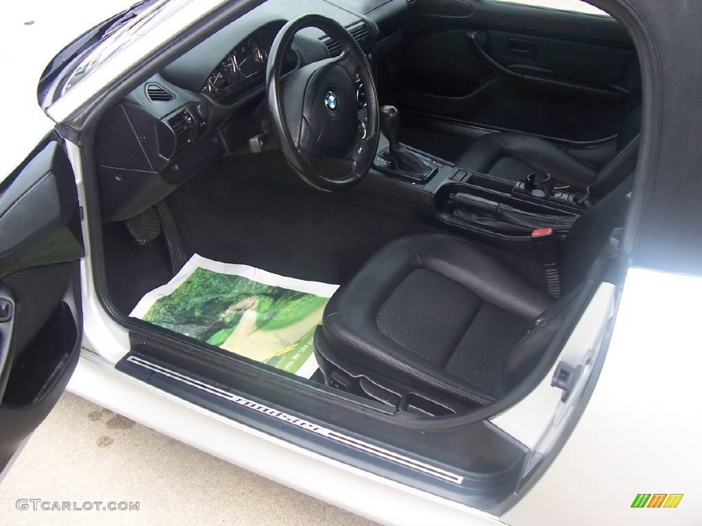 2002 Z3 2.5i Roadster - Titanium Silver Metallic / Black photo #7
