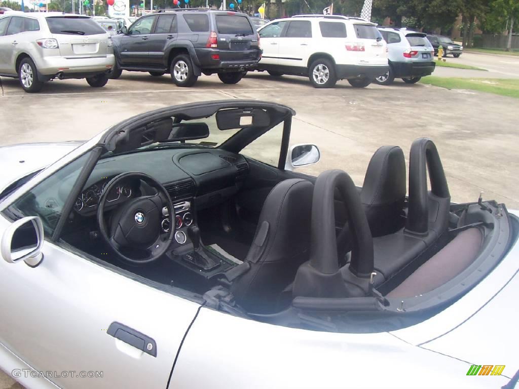 2002 Z3 2.5i Roadster - Titanium Silver Metallic / Black photo #14