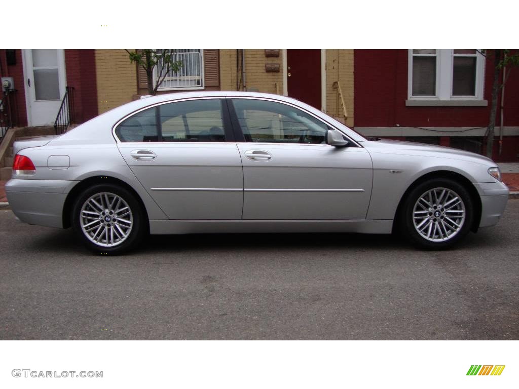 2003 7 Series 745i Sedan - Titanium Silver Metallic / Basalt Grey/Flannel Grey photo #5