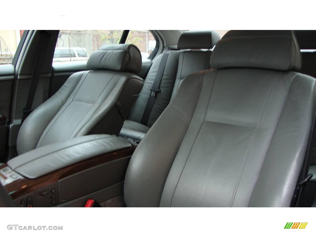 2003 7 Series 745i Sedan - Titanium Silver Metallic / Basalt Grey/Flannel Grey photo #9
