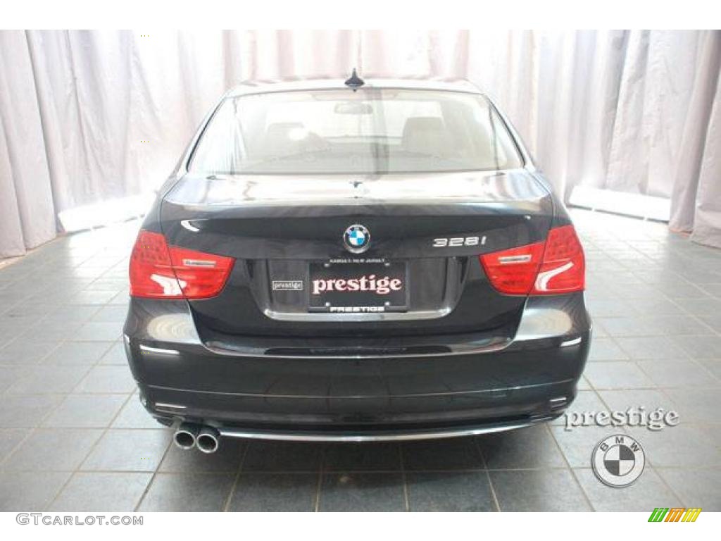 2009 3 Series 328i Sedan - Black Sapphire Metallic / Black photo #2
